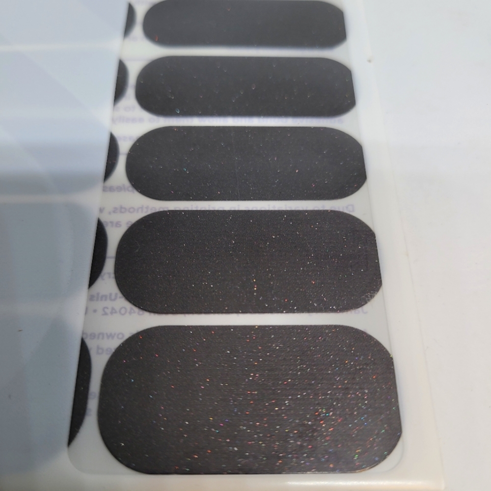 Jamberry Nail Wraps, NWT, 1K02, Tungsten Sparkle, Manicure Full Sheet